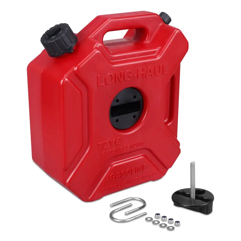1.3Gl/5L Portable Gas Fuel Tank Jerry Can Tank Oil Containers For Atv Utv Motorcycle Car 1