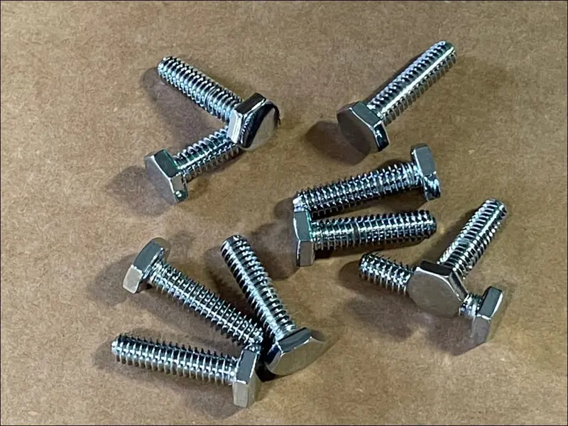 1/4-20 X 1" Chrome Hex Head Screw 10 Pcs Big Dog Motorcycles American Ironhorse 1