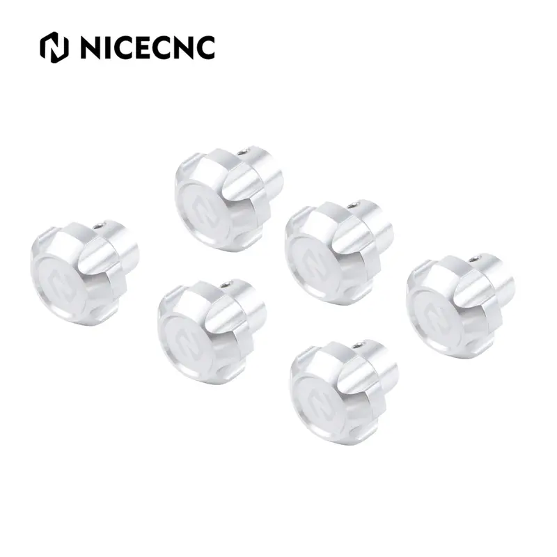 1 Set Anodized Silver Dashboard Knob For Jeep Cj-5 Cj-7 Cj-8 1976-1986 1