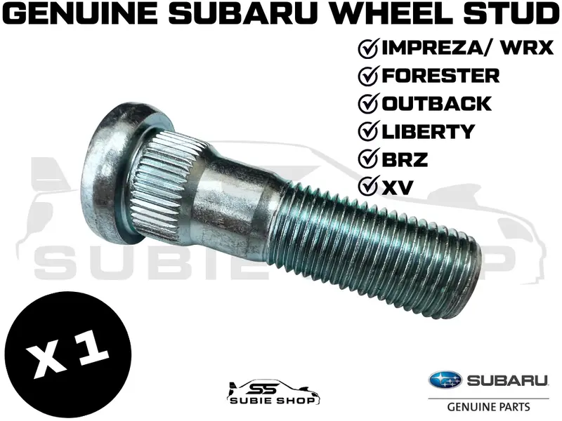 1 X Genuine Subaru Liberty Forester Outback Impreza Brz Xv Wheel Bolt Stud Lug 1