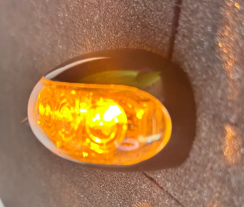 10-30V Side Marker/Indicator Lamp, Prewired, Led50a Amber, Box Of 10 1