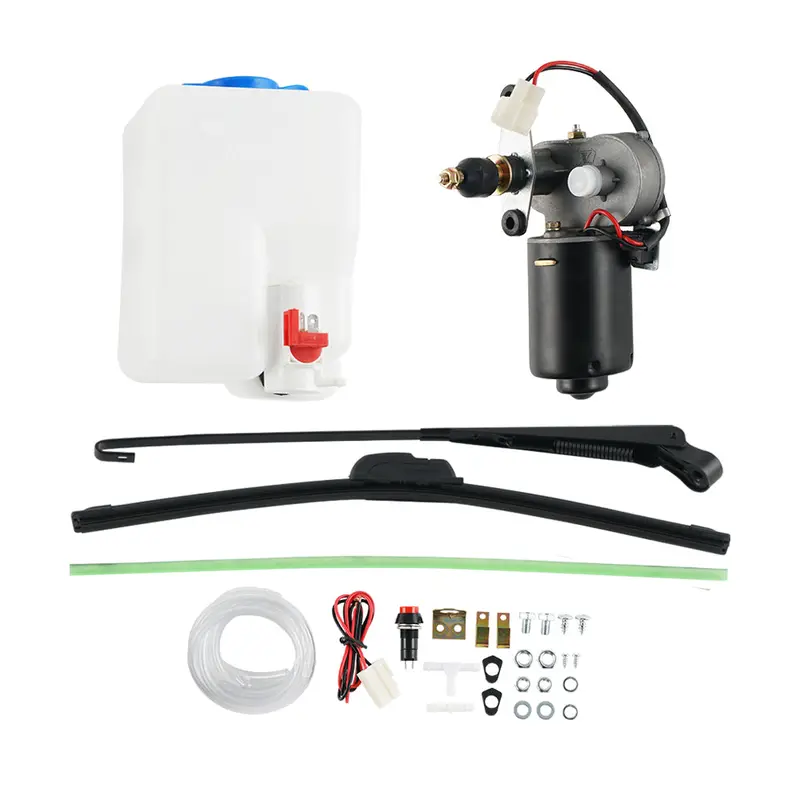 12V Electric Utv Windshield Wiper Motor Washer Bottle Kit For Can-Am Maverick X3 1