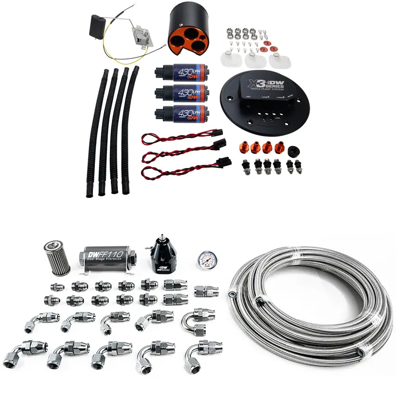 1998-04 Ford Mustang X3 Module + Pumps +Plumbing Kit 1