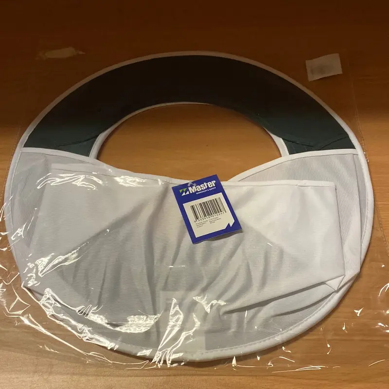 1Cx173 Hard Hat Brim With Neckflap, White 1