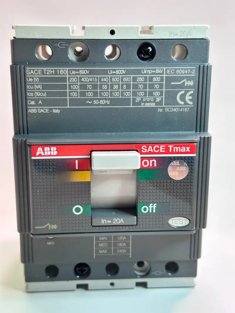 1Sda051224r1 Abb Sace Tmax T2h 160 Moulded Case Circuit Breaker For Industrial Use **New** 1