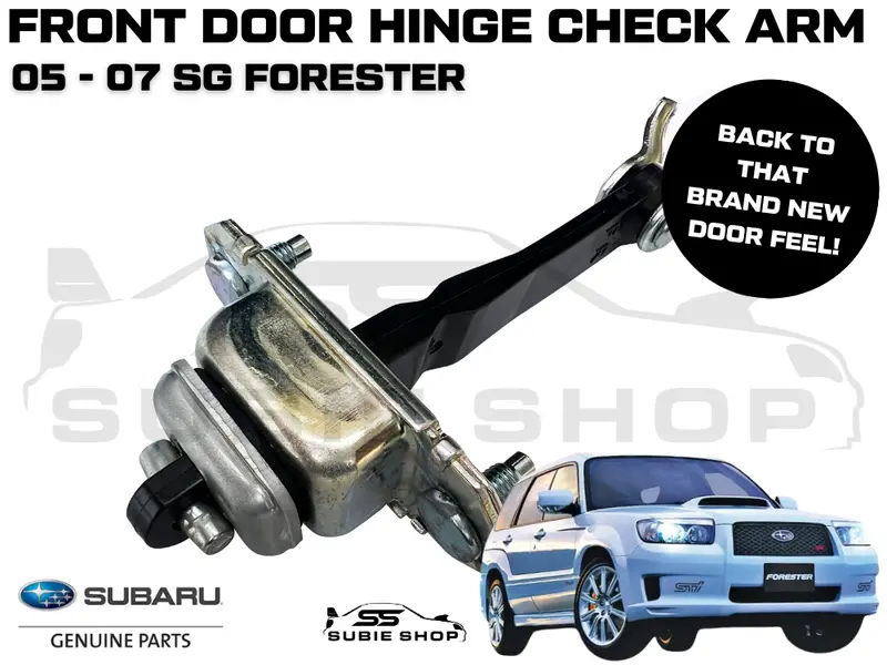 1X Genuine Subaru Forester 05 - 07 Sg Sti Car Door Hinge Check Arm Stopper Front 1