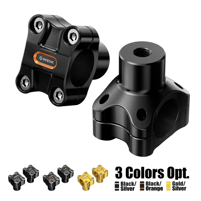 2" Handlebar Risers For Harley Dyna Low Rider Street Bob Super Glide 1.25" Bar 1