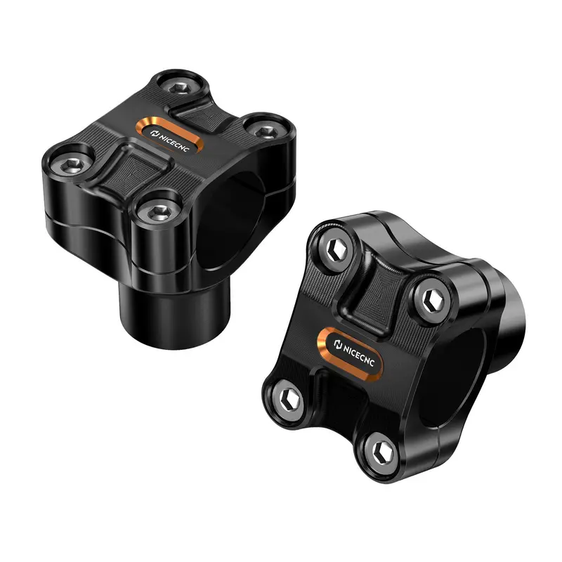 2" Handlebar Risers For Harley Dyna Low Rider Street Bob Super Glide 1.25" Bar 1