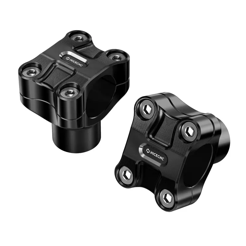 2" Handlebar Risers For Harley Dyna Low Rider Street Bob Super Glide 1.25" Bar 2