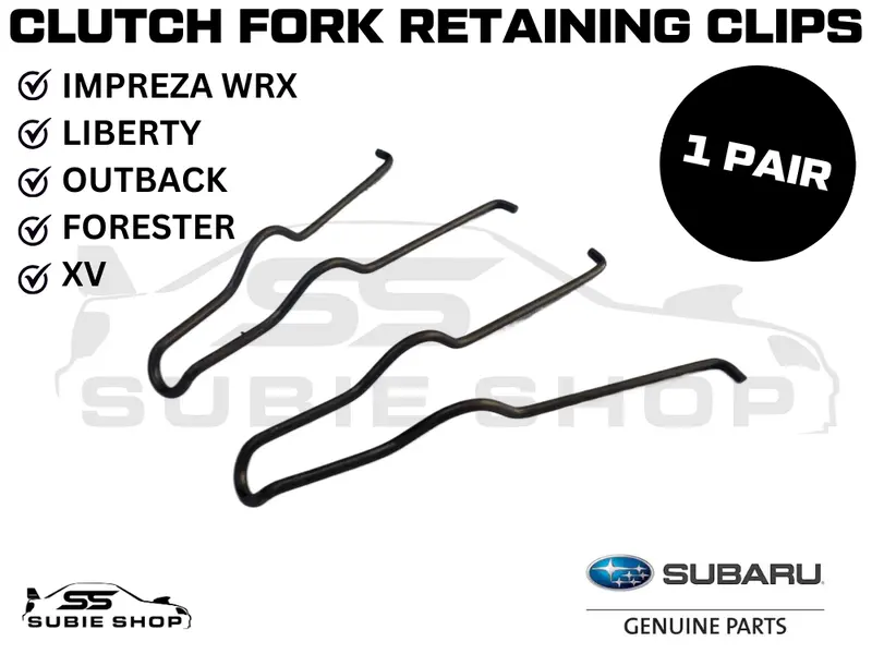 2 X Genuine Subaru Impreza Forester Liberty Xv Clutch Fork Retaining Clip Spring 1