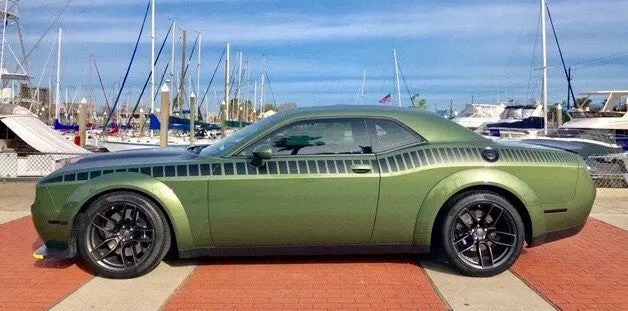 2008+ Dodge Challenger Gen 2 Aar Style Full Upper Strobe Stripes 3