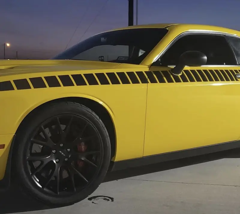 2008+ Dodge Challenger Gen 2 Aar Style Full Upper Strobe Stripes 7
