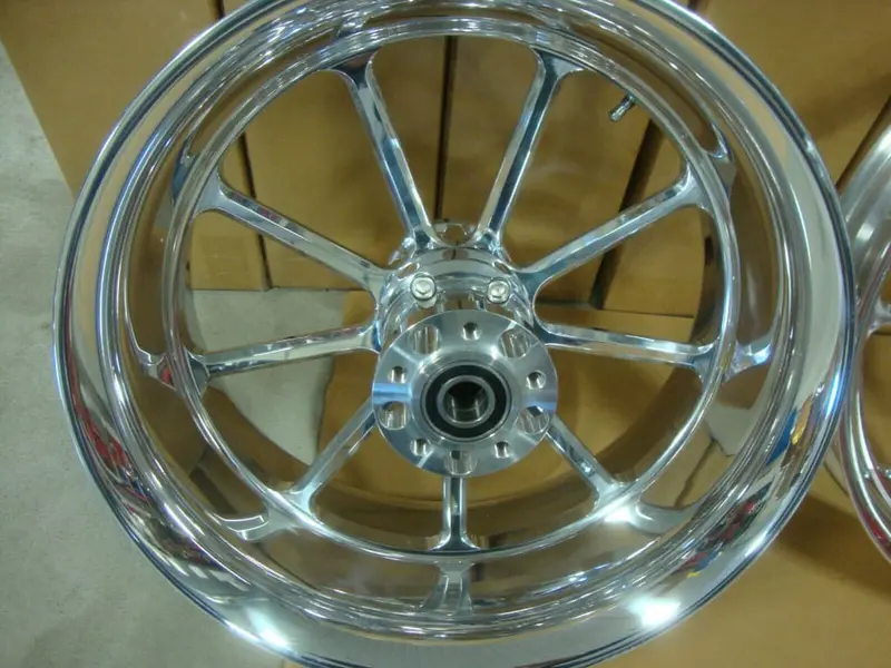 2014 Billet Wheel Set 18" X 8.5" & 21" X 3.5" Fits Big Dog Mastiff / Pitbull 2