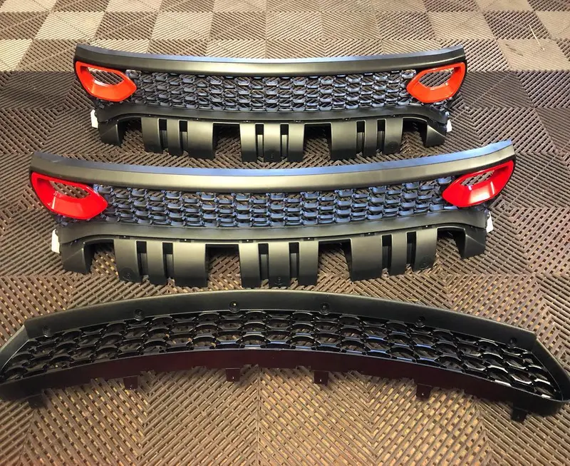 2015-2020 Charger Mopar Srt Upper Grille Conversion With Dual Inlets (Custom Painted) 1