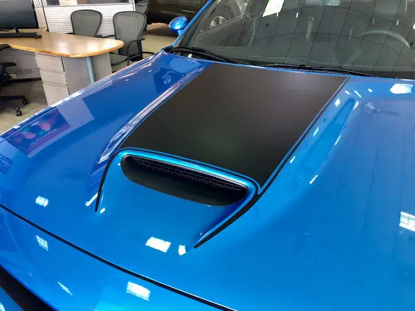 2015+ Dodge Challenger Srt Hellcat Scat Pack Rt Gt Hood Blackout Graphics 1
