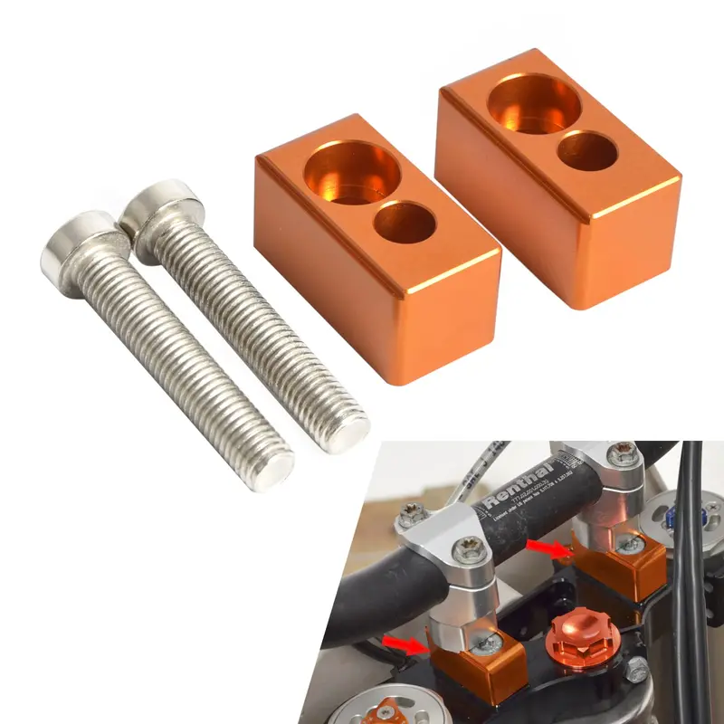 22Mm Handlebar Bars Mount Clamp Risers Kit For Ktm Husaberg Beta Husqvarna 2