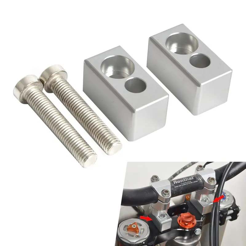 22Mm Handlebar Bars Mount Clamp Risers Kit For Ktm Husaberg Beta Husqvarna 3