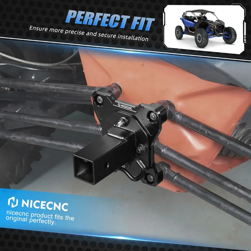 28Mm Utv Rear Radius Rod Plate With 1500 Lbs Hitch Receiver Tool Kit For Can Am X3 2