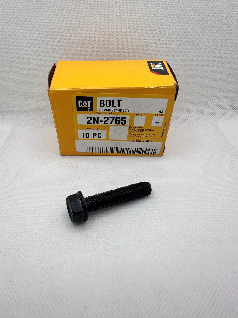 2N-2765 Stainless Steel Hex Flange Head Bolt 3/8" - 16 X 1 3/4" - Genuine Cat Part Box Of 10 2