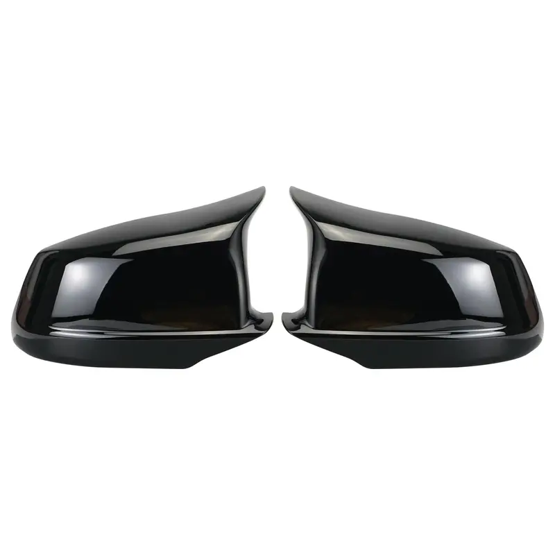 2Pcs M-Style Side Mirror Cover Cap Replace For Bmw 5 Series F10 F11 Pre-Lci 1