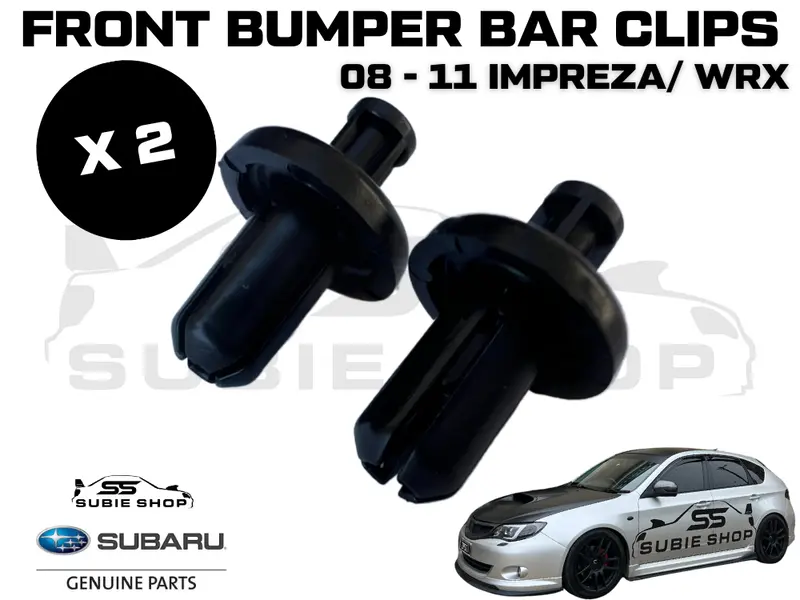 2X Genuine Subaru Impreza 08 - 11 Gh G3 Wrx Front Bumper Bar Bracket Small Clips 1
