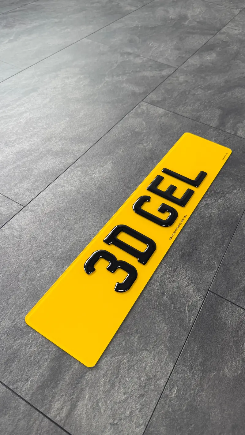 3D Gel Number Plates 1