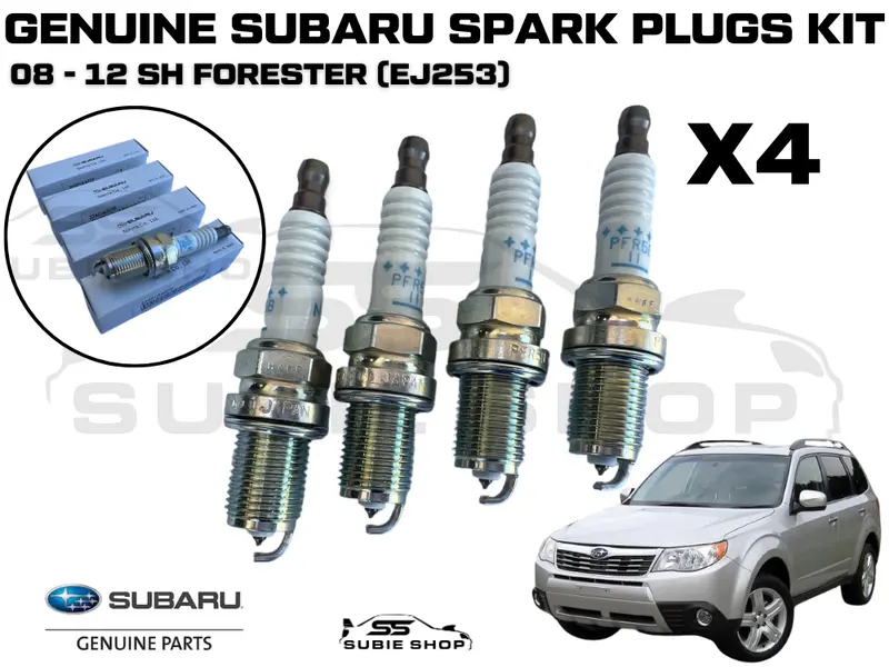 4 X Genuine Oem Subaru Forester Sh 2008 - 2010 Ej25 Petrol Spark Plug Set Kit 1