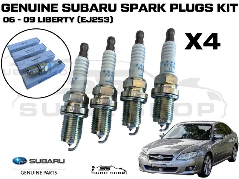 4 X Genuine Oem Subaru Liberty Gen4 2006 - 2009 Ej253 Petrol Spark Plugs Set Kit 1