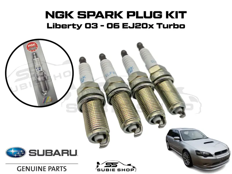 4 X Irridium Oem Subaru Liberty 2003 - 06 Ej20x Turbo Petrol Spark Plugs Set Kit 1