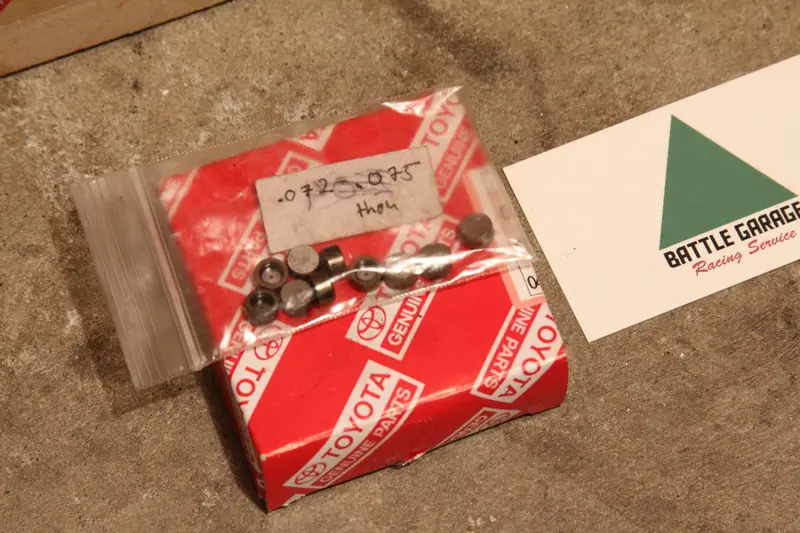 4Age 20V Valve Shims 1