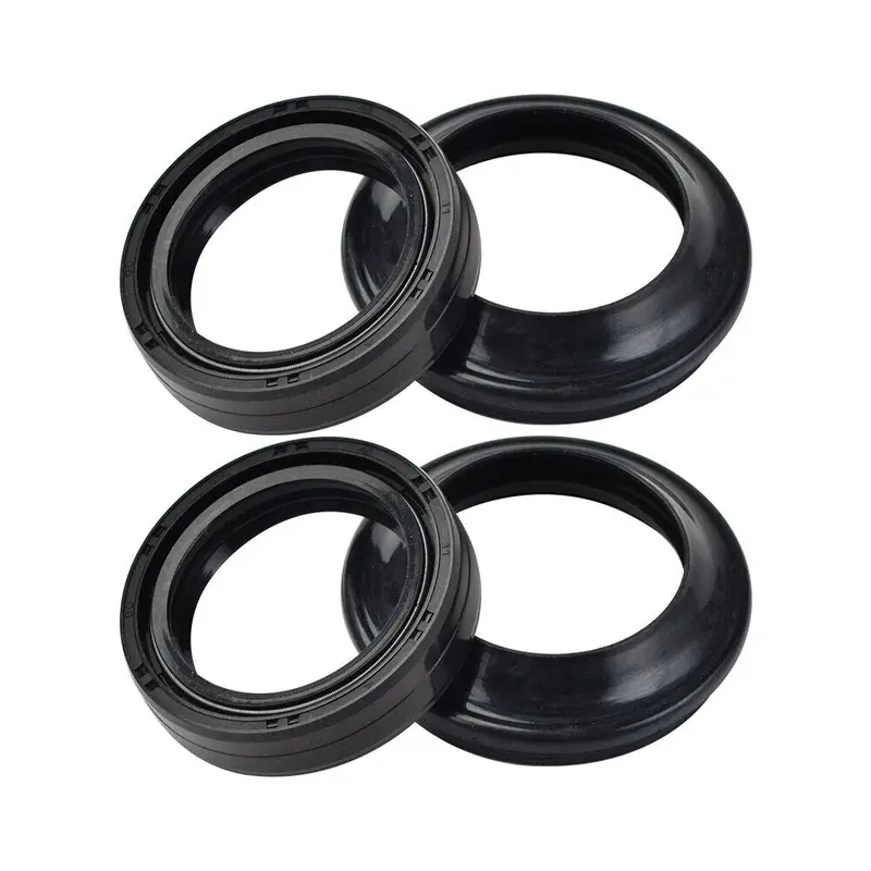 4Pcs Front Fork Oil Seal Dust Seals Gaskets Set For Honda Suzuki Kawasaki 1