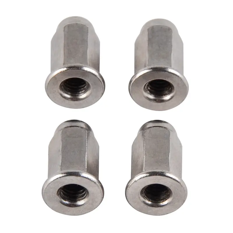 4Pcs M6 Chromeplate Acorn Cap Hex Nut Safety Show For Honda Suzuki Kawasaki 2