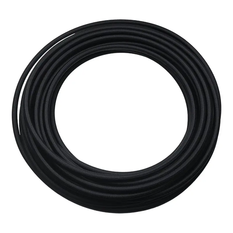 50 Ft/ 6An Black Nylon Braided Ptfe Hose 1