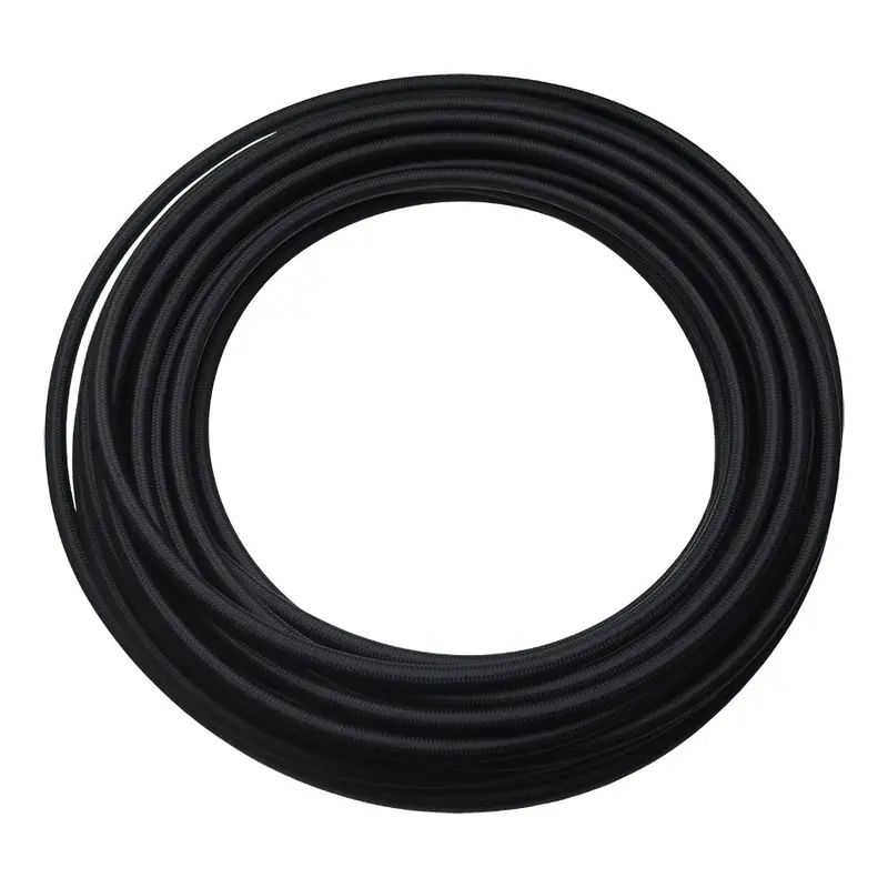 50 Ft/ 8An Black Nylon Braided Ptfe Hose 1
