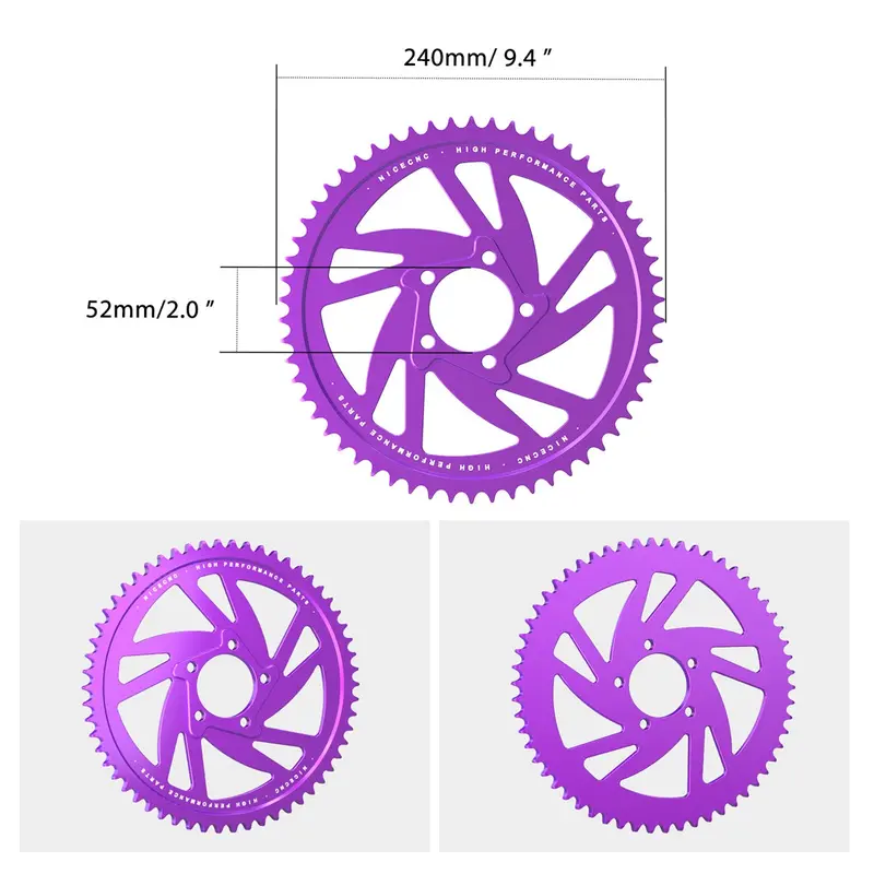 58T Rear Sprocket For Surron Light Bee X/ S/ L1e Segway X160 X260 6