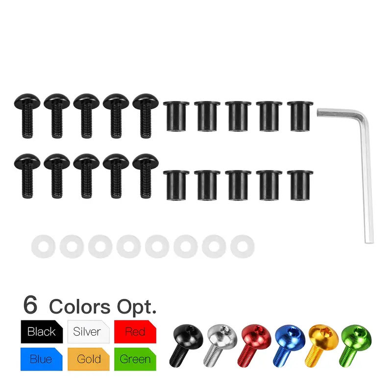 5Mm Fairing Windshield Windscreen Bolts Kit For Yamaha Honda Kawasaki Suzuki Bmw 1