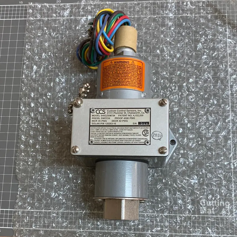 646Gze Hazardous Location Pressure Switch 120263-16 1