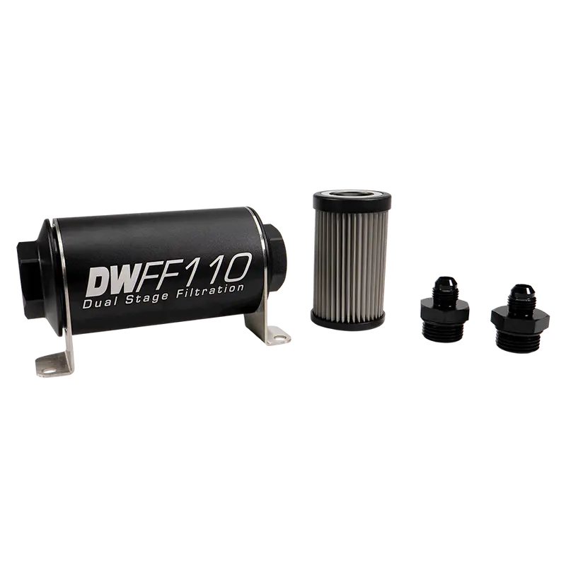 -6An, 100 Micron, 110Mm In-Line Fuel Filter Kit 1