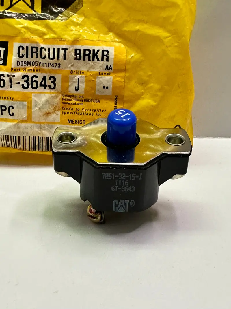 6T-3643 15A Circuit Breaker Assembly With Manual Reset 1