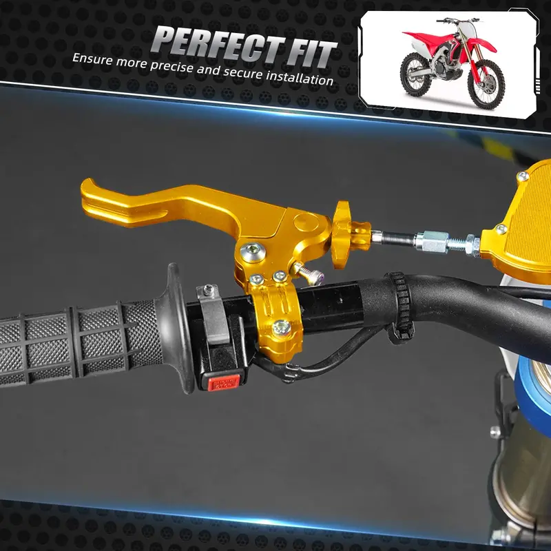 7/8" Handlebar Motorcycle 22Mm Short Stunt Clutch Perch Lever Cable Performance 6