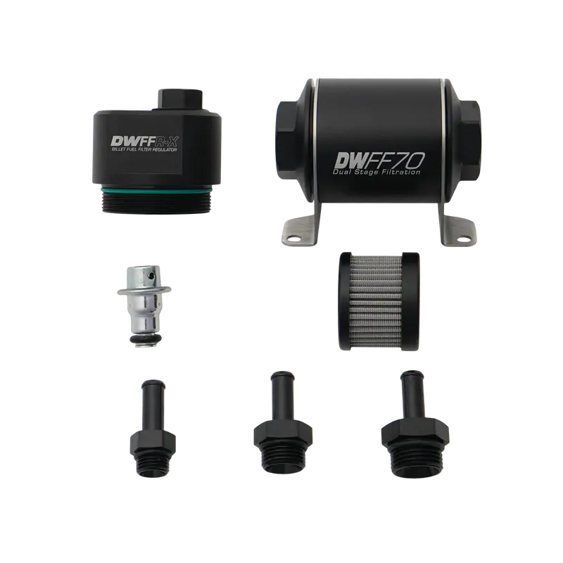 70Mm Billet Fuel Filter Regulator 10 Micron With 3/8In Fittings 1