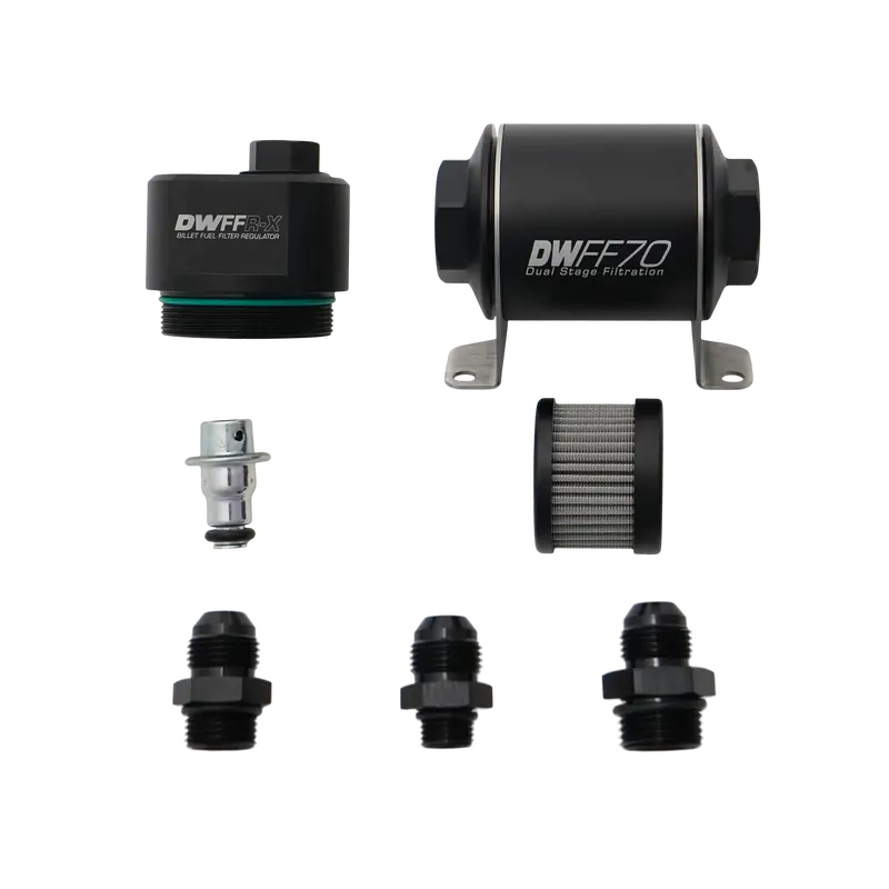 70Mm Billet Fuel Filter Regulator 10 Micron With 8An Fittings 1