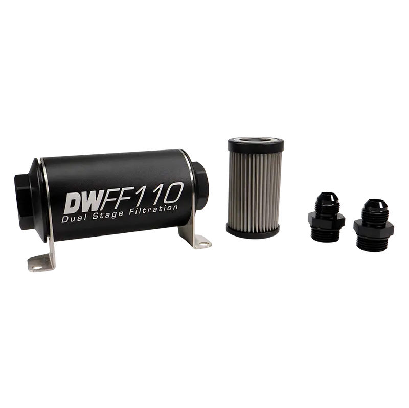 -8An, 100 Micron, 110Mm In-Line Fuel Filter Kit 1