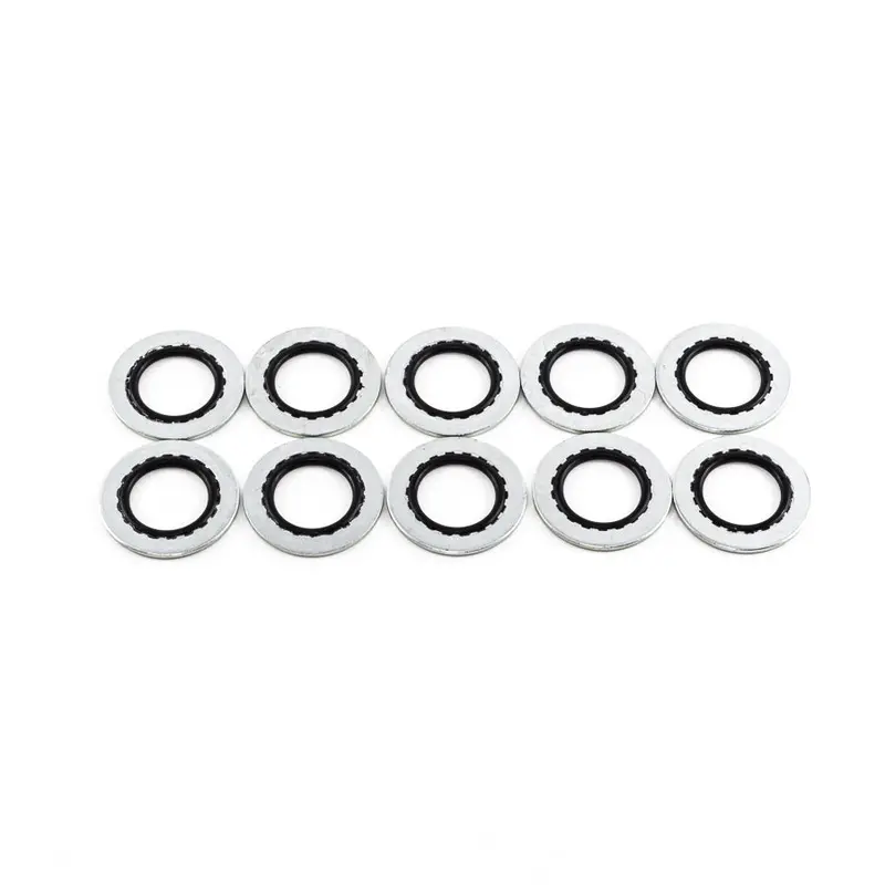 8An Rubber And Metal Crush Washer (Pack Of 10) 1