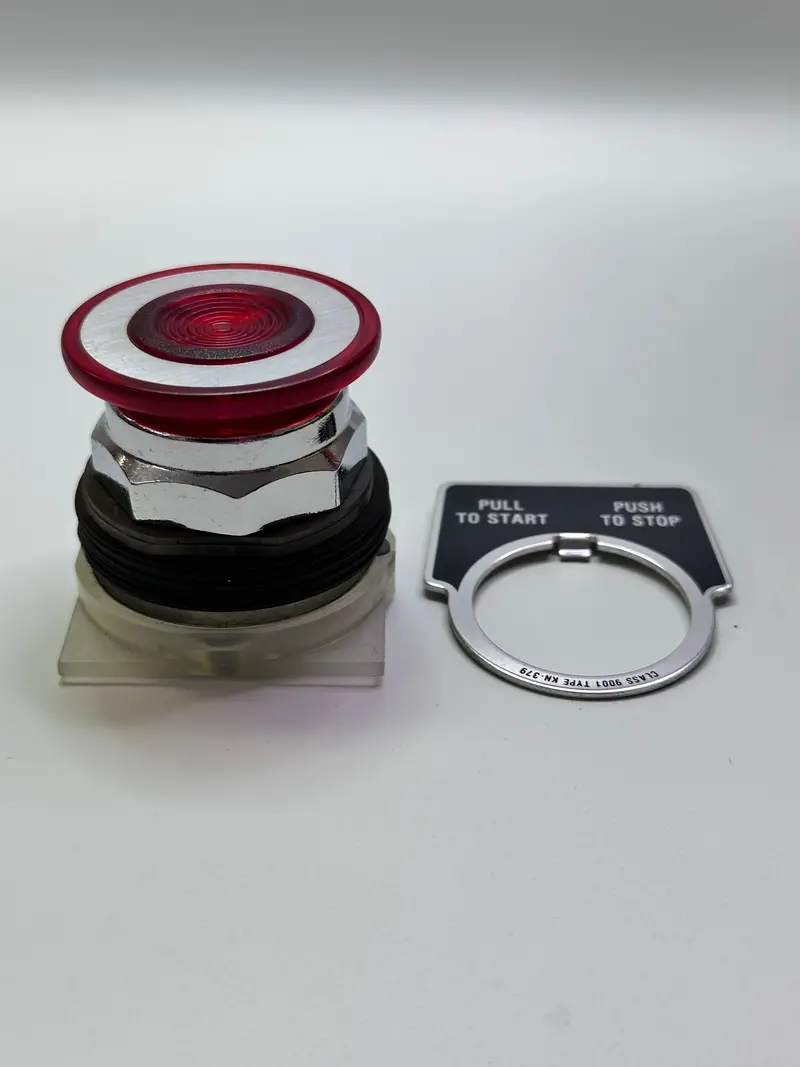 9001Kr9r Head For Push Button, Harmony 9001K, Metal, Mushroom 41Mm, Red, 30Mm, 2 Positions, Push Pull 1