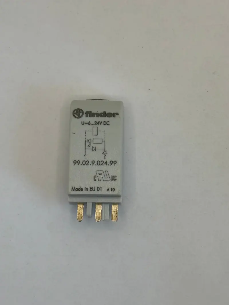 99.02.9.024.99 Finder Coil Indication And Emc Suppression Module, Recovery Diode/Led 6-24Vdc 1