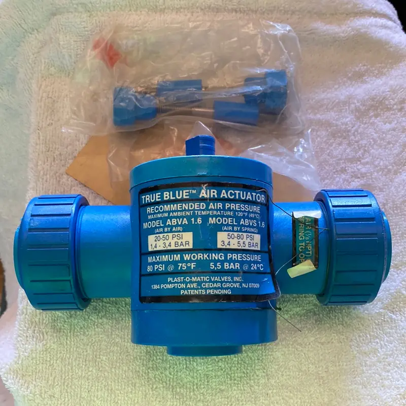 Abva-1.6 Plast-O-Matic True Blue Air Actuator Abva 1.6 1