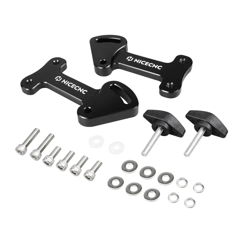 Adjustable 3.25" Windshield Windscreen Bracket Risers For Kawasaki Klr650 22-24 1