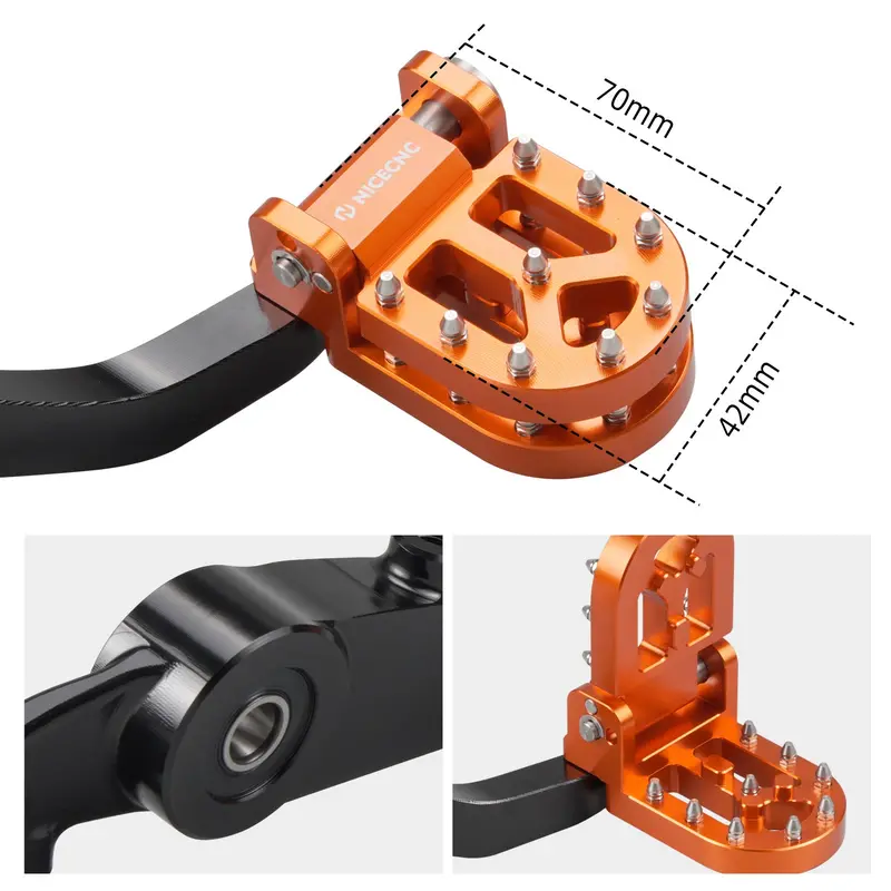 Adjustable Dual Rear Brake Pedal Lever Assly For Ktm 790 890 Adventure R 2021-2025 2
