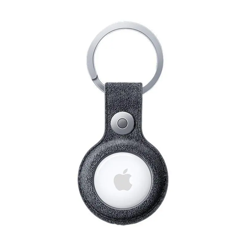 Alcanside | Alcantara Airtag Key Ring | Space Grey 1